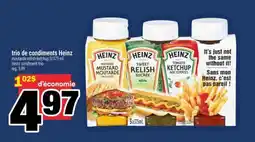 Super C trio de condiments Heinz offer