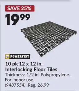 Princess Auto 10 pk 12 x 12 in. Interlocking Floor Tiles offer