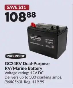 Princess Auto GC24RV Dual-Purpose RV/Marine Battery offer