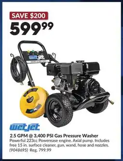 Princess Auto 2.5 GPM @ 3,400 PSI Gas Pressure Washer offer