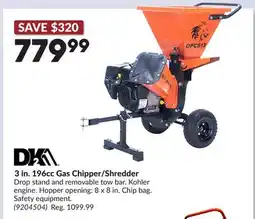 Princess Auto 3 in. 196cc Gas Chipper/Shredder offer