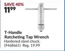 Princess Auto T-Handle Ratcheting Tap Wrench offer