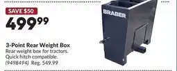Princess Auto 3-Point Rear Weight Box offer