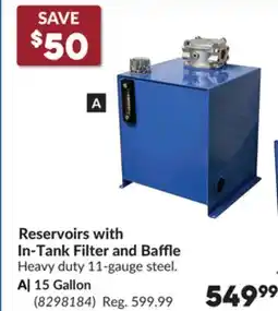 Princess Auto Reservoirs with In-Tank Filter and Baffle, 15 Gallon offer