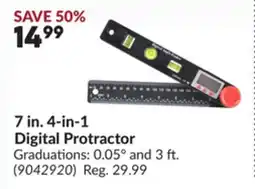 Princess Auto 7 in. 4-in-1 Digital Protractor offer