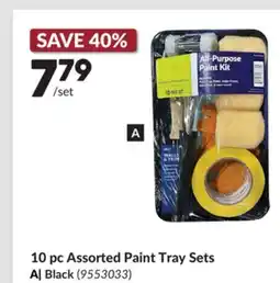 Princess Auto 10 pc Assorted Paint Tray Sets offer