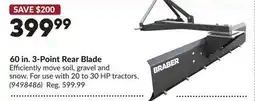 Princess Auto 60 in. 3-Point Rear Blade offer