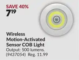 Princess Auto Wireless Motion-Activated Sensor COB Light offer