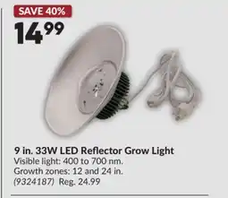 Princess Auto 9 in. 33W LED Reflector Grow Light offer