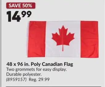 Princess Auto 48 x 96 in. Poly Canadian Flag offer