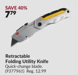 Princess Auto Retractable Folding Utility Knife offer