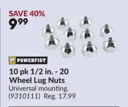 Princess Auto 10 pk 1/2 in. - 20 Wheel Lug Nuts offer
