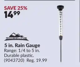 Princess Auto 5 in. Rain Gauge offer