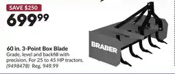 Princess Auto BRABER 60 in. 3-Point Box Blade offer