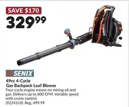 Princess Auto 49cc 4-Cycle Gas Backpack Leaf Blower offer