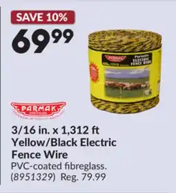 Princess Auto PARMAK Yellow/Black Electric Fence Wire offer