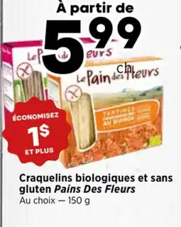 Val-Mont Craquelins biologiques et sans gluten Pains Des Fleurs offer