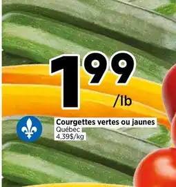 Val-Mont Courgettes vertes ou jaunes offer
