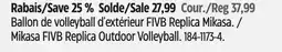 Canadian Tire Mikasa FIVB Replica Outdoor Volleyball offer
