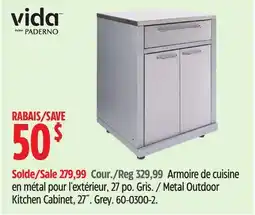 Canadian Tire Metal Outdoor Kitchen Cabinet, 27˝ offer