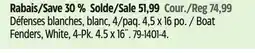 Canadian Tire Boat Fenders, White, 4-Pk offer