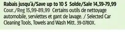 Canadian Tire Selected Car Cleaning Tools, Towels and Wash Mitt offer