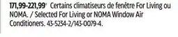 Canadian Tire Selected For Living or NOMA Window Air Conditioners offer