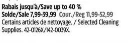 Canadian Tire Selected Cleaning Supplies offer
