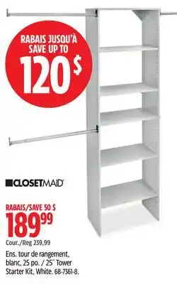 Canadian Tire 25 Tower Starter Kit, White offer