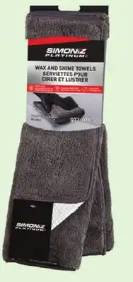 Canadian Tire Simoniz Wax and Shine Towels offer