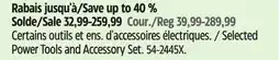 Canadian Tire Selected Power Tools and Accessory Set offer