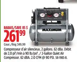 Canadian Tire Maximum 2-Gallon Quiet Air Compressor offer