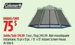 Canadian Tire 15´ x 13 Instant Screen House offer