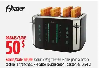 Canadian Tire Oster 4-Slice Touchscreen Toaster offer