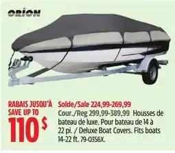 Canadian Tire Deluxe Boat Covers offer