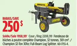 Canadian Tire Champion 32-Ton 301cc Full-Beam Log Splitter offer