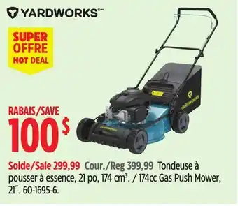 Canadian Tire YARDWORKS 174cc Gas Push Mower offer