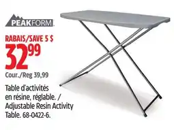 Canadian Tire Adjustable Resin Activity Table offer