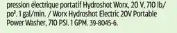 Canadian Tire Worx Hydroshot Electric 20V Portable Power Washer, 710 PSI offer