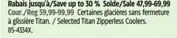 Canadian Tire Selected Titan Zipperless Coolers offer