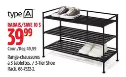Canadian Tire 3-Tier Shoe Rack offer