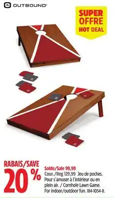 Canadian Tire Outbound Cornhole Lawn Game offer