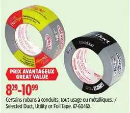 Canadian Tire Selected Duct, Utility or Foil Tape offer