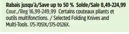 Canadian Tire Selected Folding Knives and Multi-Tools offer