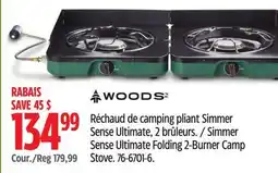 Canadian Tire Simmer Sense Ultimate Folding 2-Burner Camp Stove offer