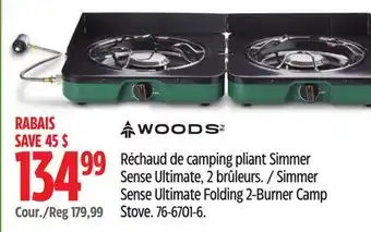 Canadian Tire Simmer Sense Ultimate Folding 2-Burner Camp Stove offer