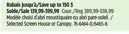 Canadian Tire Selected Screen House or Canopy offer
