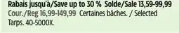 Canadian Tire Selected Tarps offer
