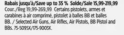 Canadian Tire Selected Air Guns, Air Rifles, Air Pistols, BB Pistol and BBs offer