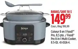 Canadian Tire Foodi Pro 8-in-1 Multi-Cooker, 8.5-Qt offer